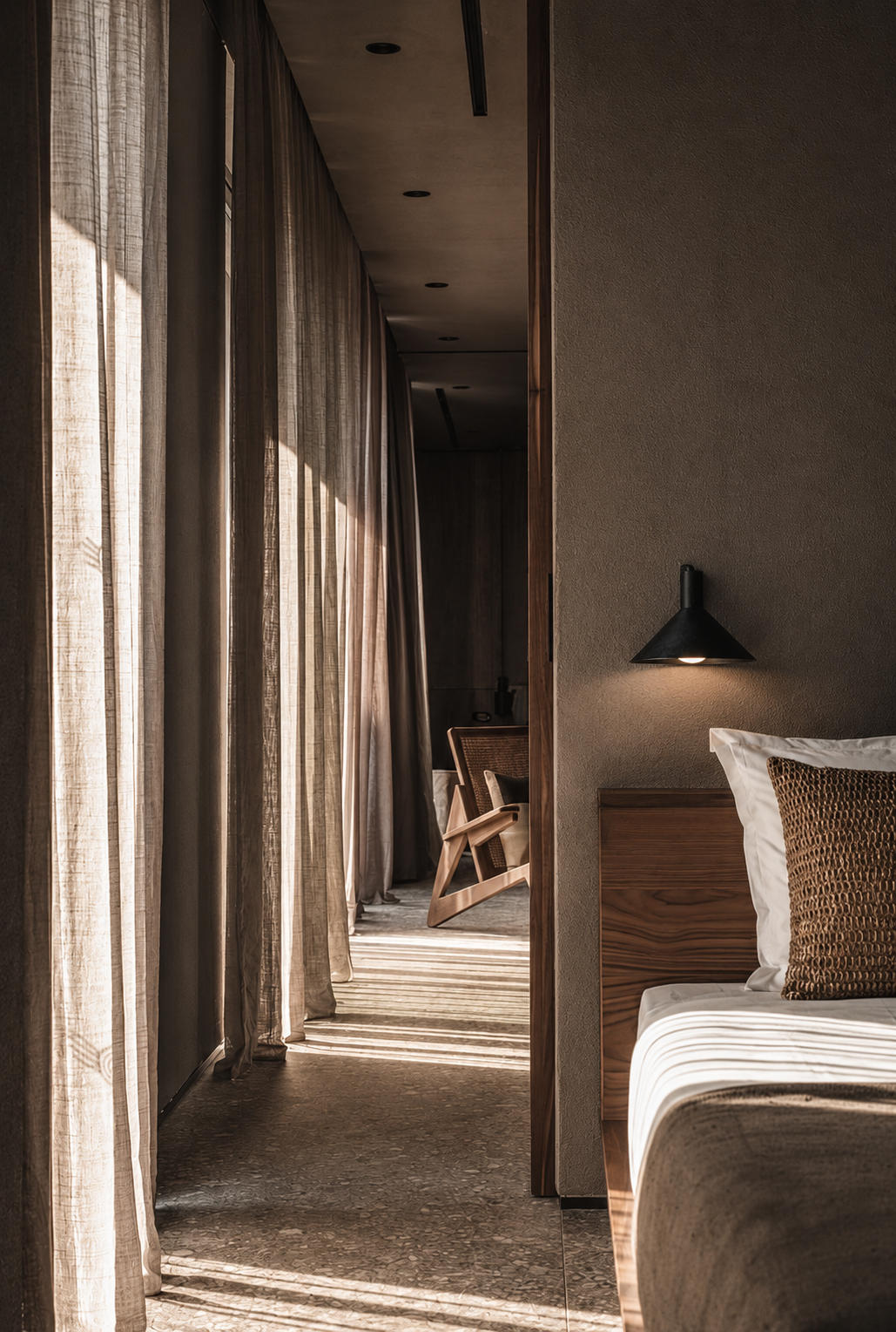 Conic Wall Lamp - Blackened Steel - Indoor/Outdoor