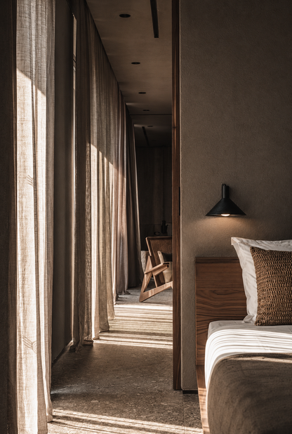 Conic Wall Lamp - Blackened Steel - Indoor/Outdoor