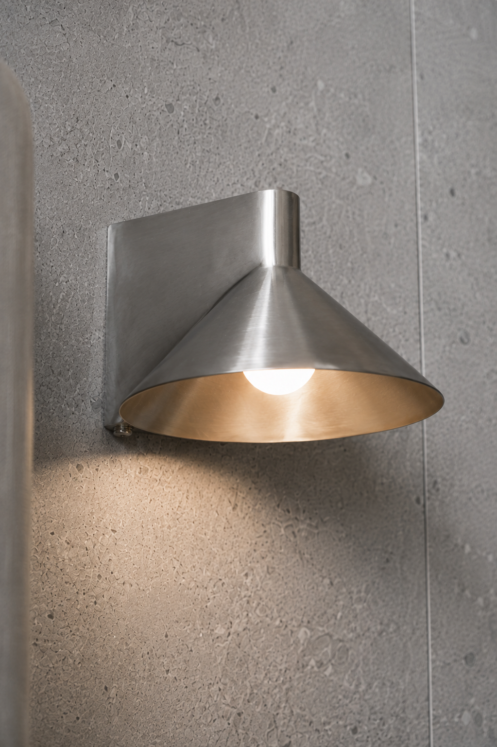 Conic Wall Lamp - Stainless Steel - Indoor/Outdoor