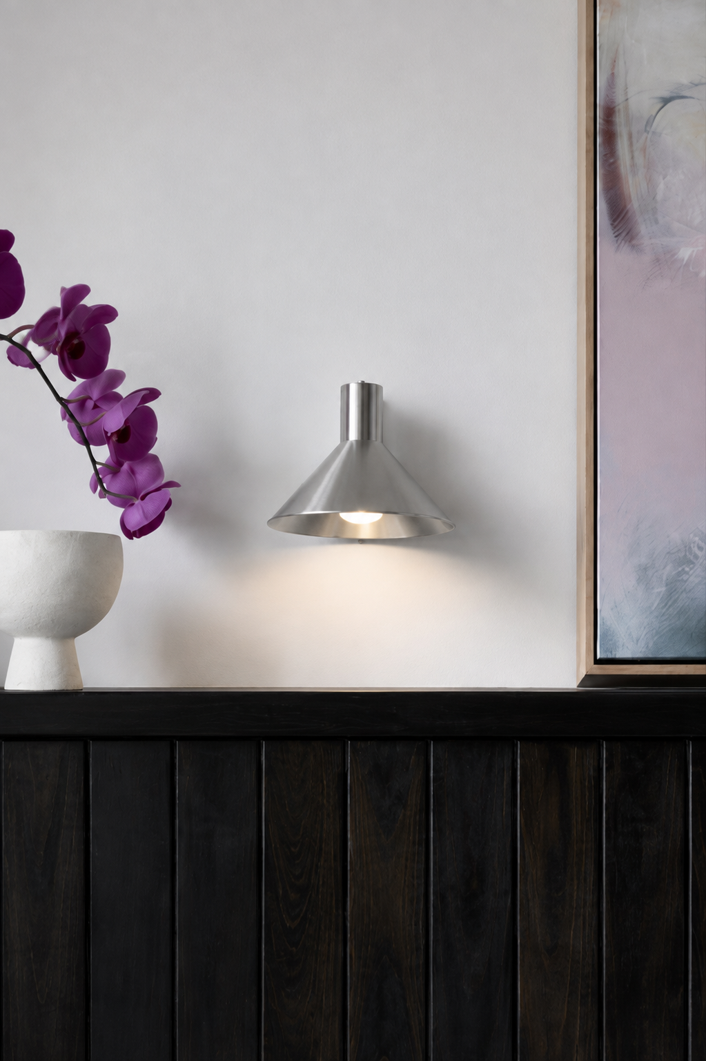 Conic Wall Lamp - Stainless Steel - Indoor/Outdoor