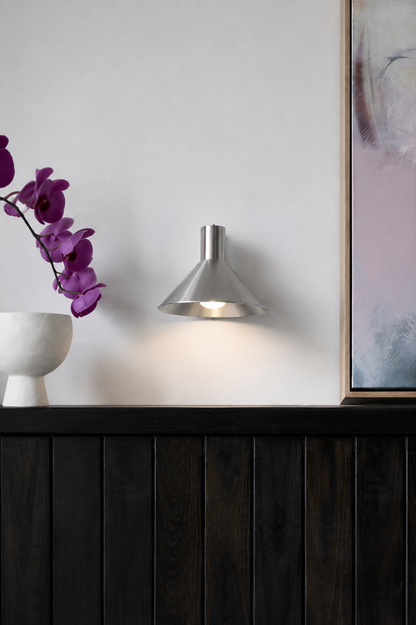 Conic Wall Lamp - Stainless Steel - Indoor/Outdoor
