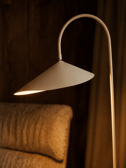 Leaf Floor Lamp - Travertine