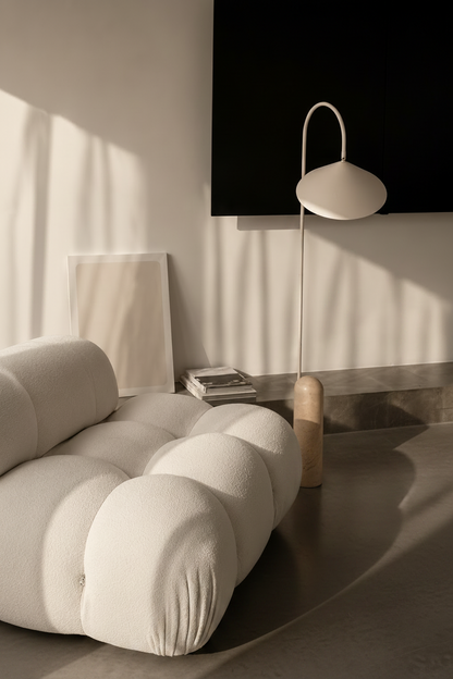 Leaf Floor Lamp - Travertine