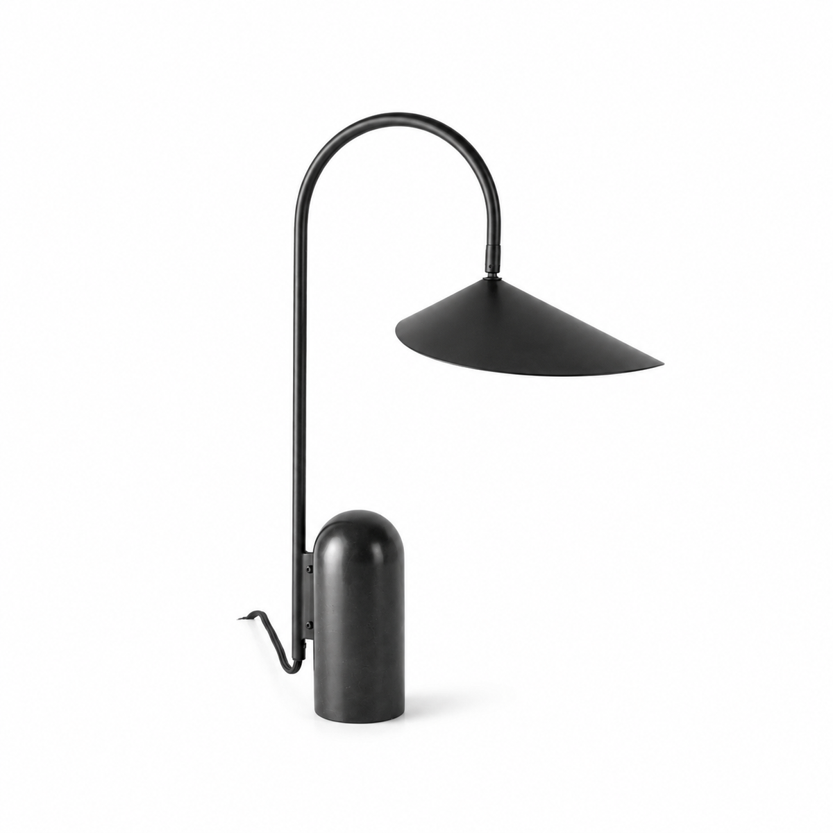 Leaf Table Lamp - Black Marble