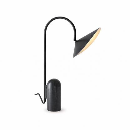 Leaf Table Lamp - Black Marble