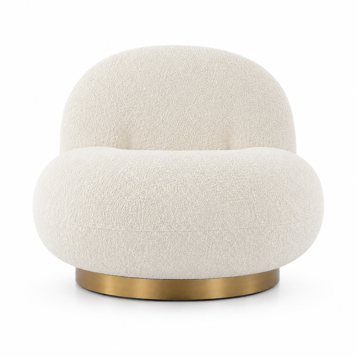 Lune Lounge Chair - Ivory Boucle