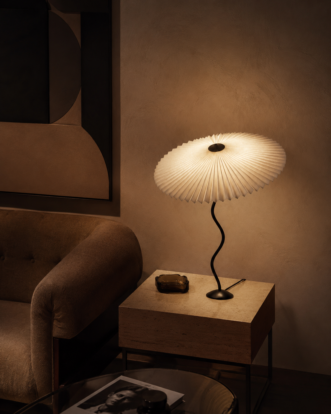 Piccolo Pleated Table Lamp - 60cm