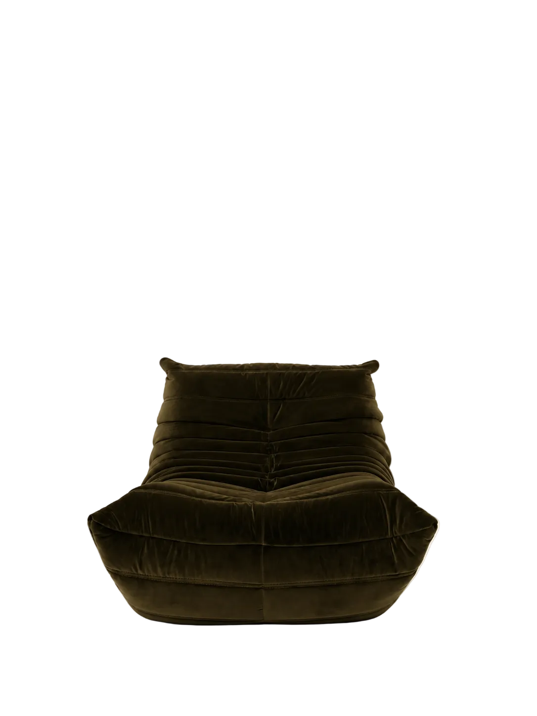 Togo Fireside Lounge Chair - Premium Reproduction Velvet - Moss Bronze (Lead Time 6-8 Weeks)