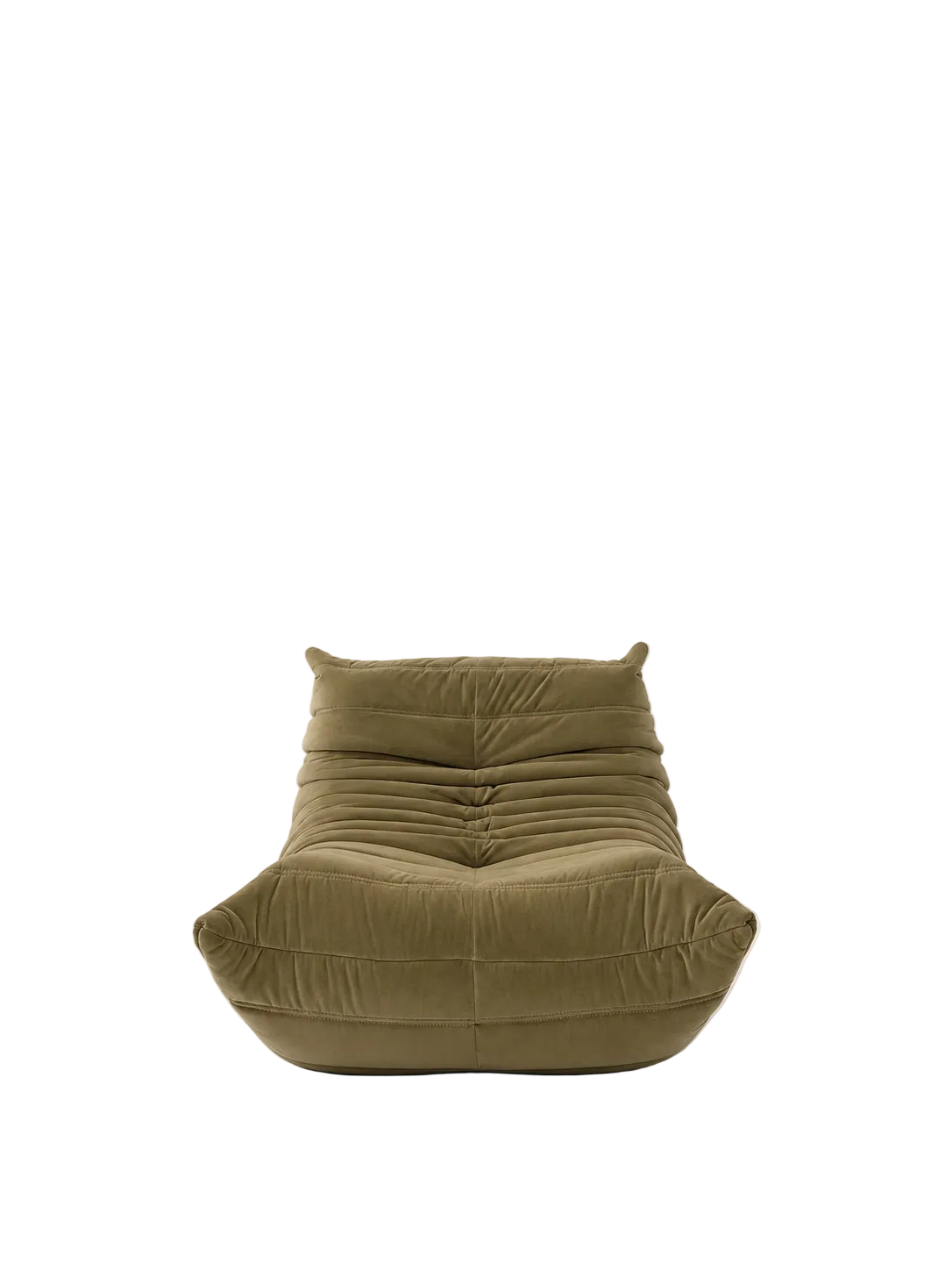 Togo Fireside Lounge Chair - Premium Reproduction Velvet - Pale Sand (Lead Time 6-8 Weeks)