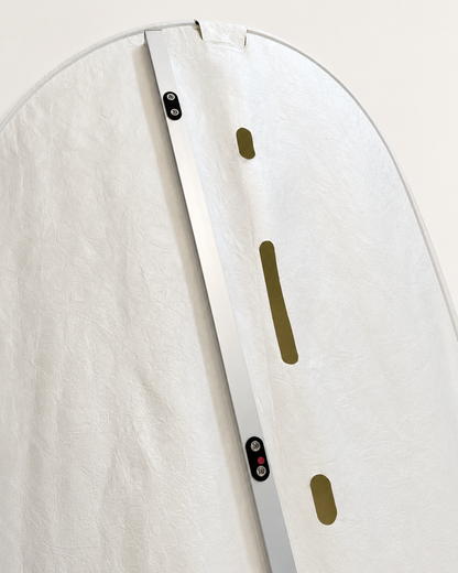 Lune Pendant - Dupont Paper - White/Black