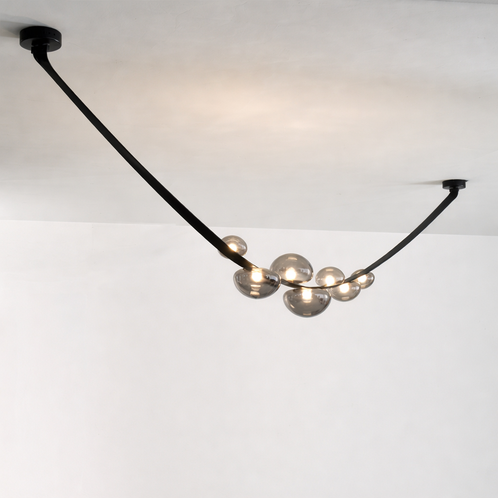 Vetro Ceiling Light - Black - 300cm