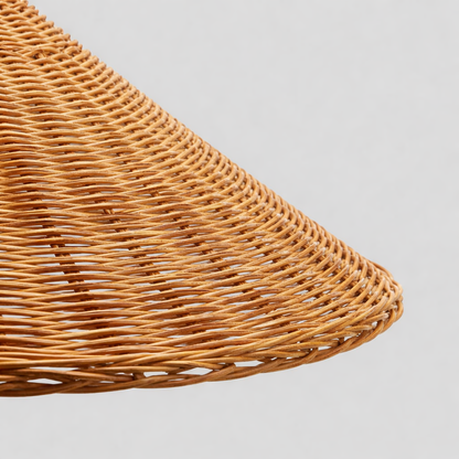 Conical Floor Lamp 154cm - Bamboo