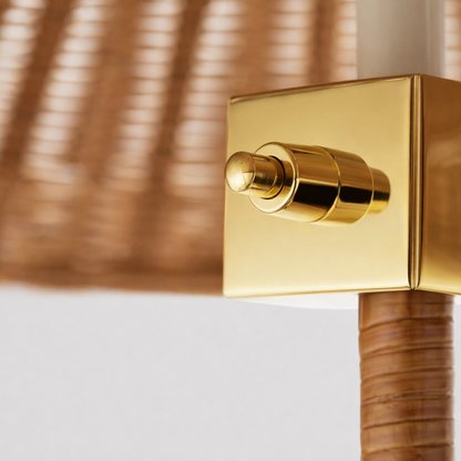 Conical Floor Lamp 154cm - Bamboo