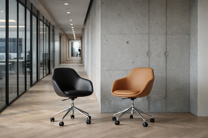 Jesko Armchair - Swivel Base With Castors