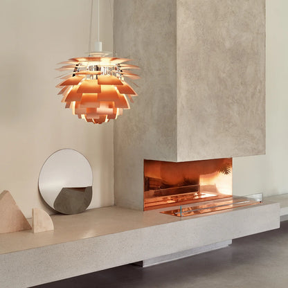 Artichoke Pendant - Copper