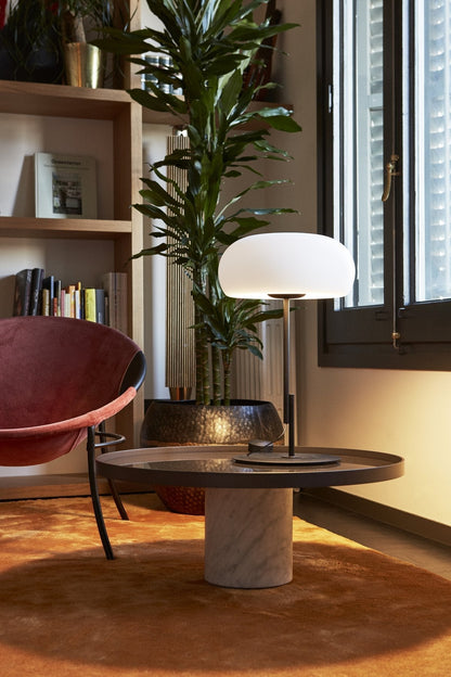 Ravello Table Lamp - Opal Glass - 54cm