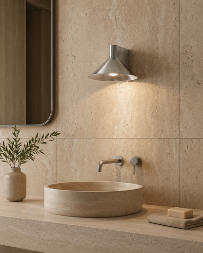 Conic Wall Lamp - Stainless Steel - Indoor/Outdoor