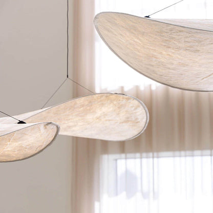 Lune Pendant - Dupont Paper - White/Black