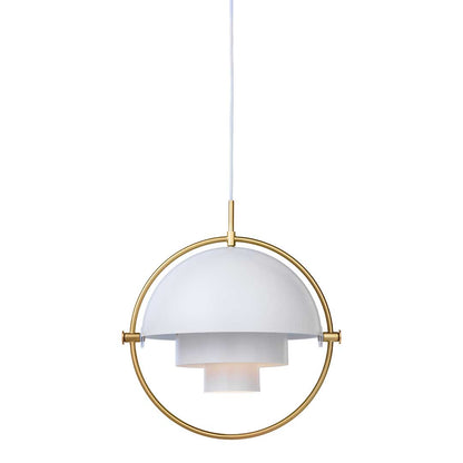 Multi Lite Pendant - White/Brass - Premium Reproduction