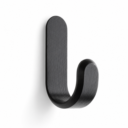 Curve Wall Hook - Ash Wood Black (In Stock)