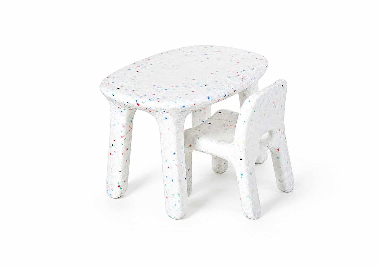 Kid's Confetti 1 Table & 2 Chairs Set - Indoor/Outdoor