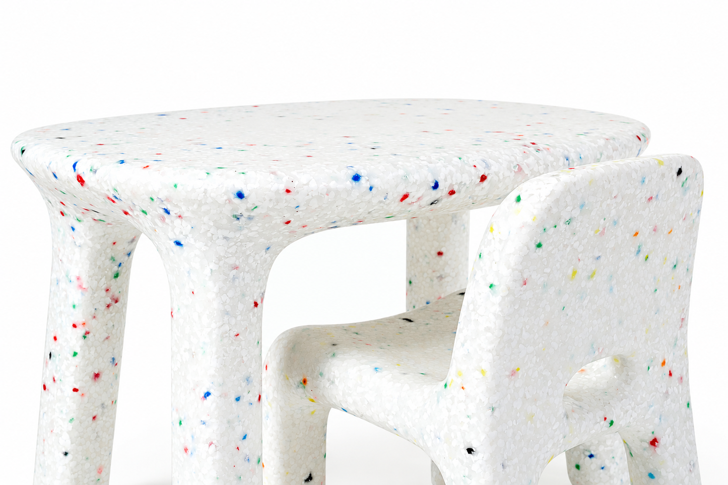 Kid's Confetti 1 Table & 2 Chairs Set - Indoor/Outdoor