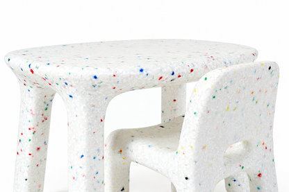 Kid's Confetti 1 Table & 2 Chairs Set - Indoor/Outdoor