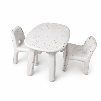 Kid's Confetti 1 Table & 2 Chairs Set - Indoor/Outdoor