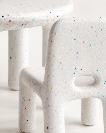 Kid's Confetti 1 Table & 2 Chairs Set - Indoor/Outdoor