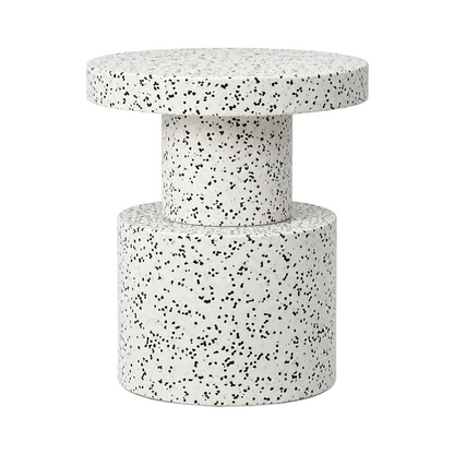Speck Stool - Style 1 White Black - Black & White HP-2 (In Stock)
