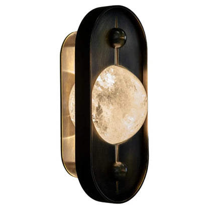 Celeste Wall Lamp Crystal Glass - Dark Bronze - 30cm