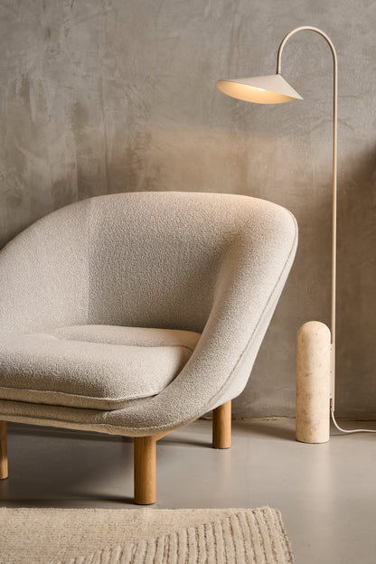 Leaf Floor Lamp - Travertine