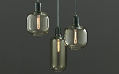 NORMANN COPENHAGEN | Amp Lamp - Gold/Green (Multiple Sizes)