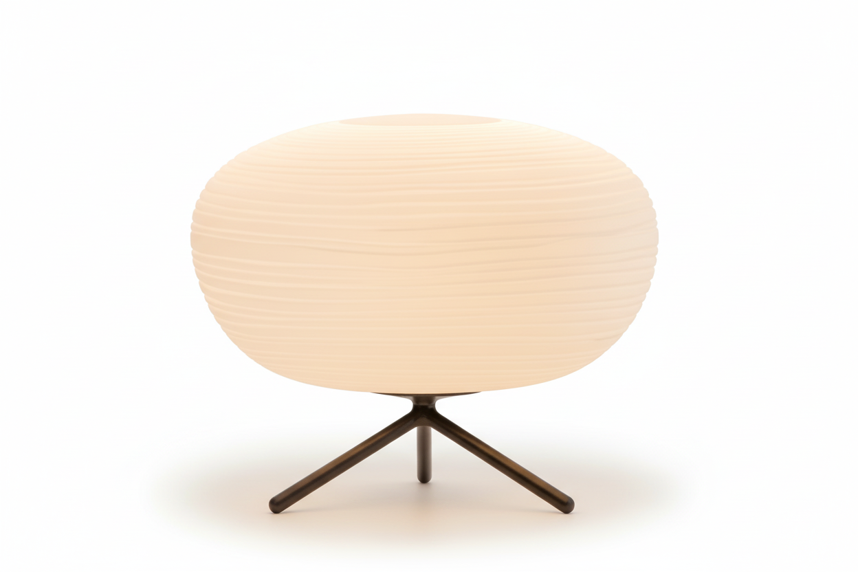 Kami 2 Lantern Table Lamp - Satin Glass