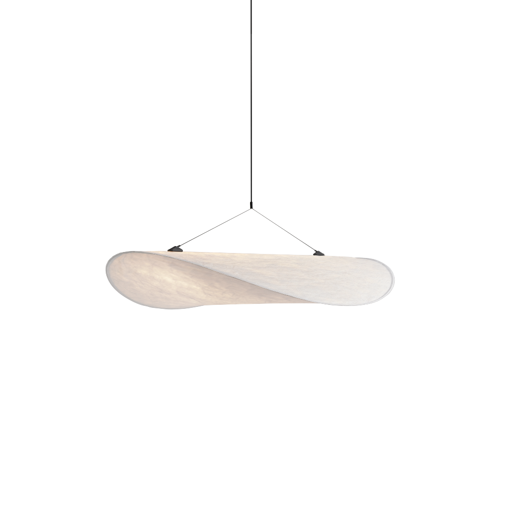 Lune Pendant - Dupont Paper - White/Black