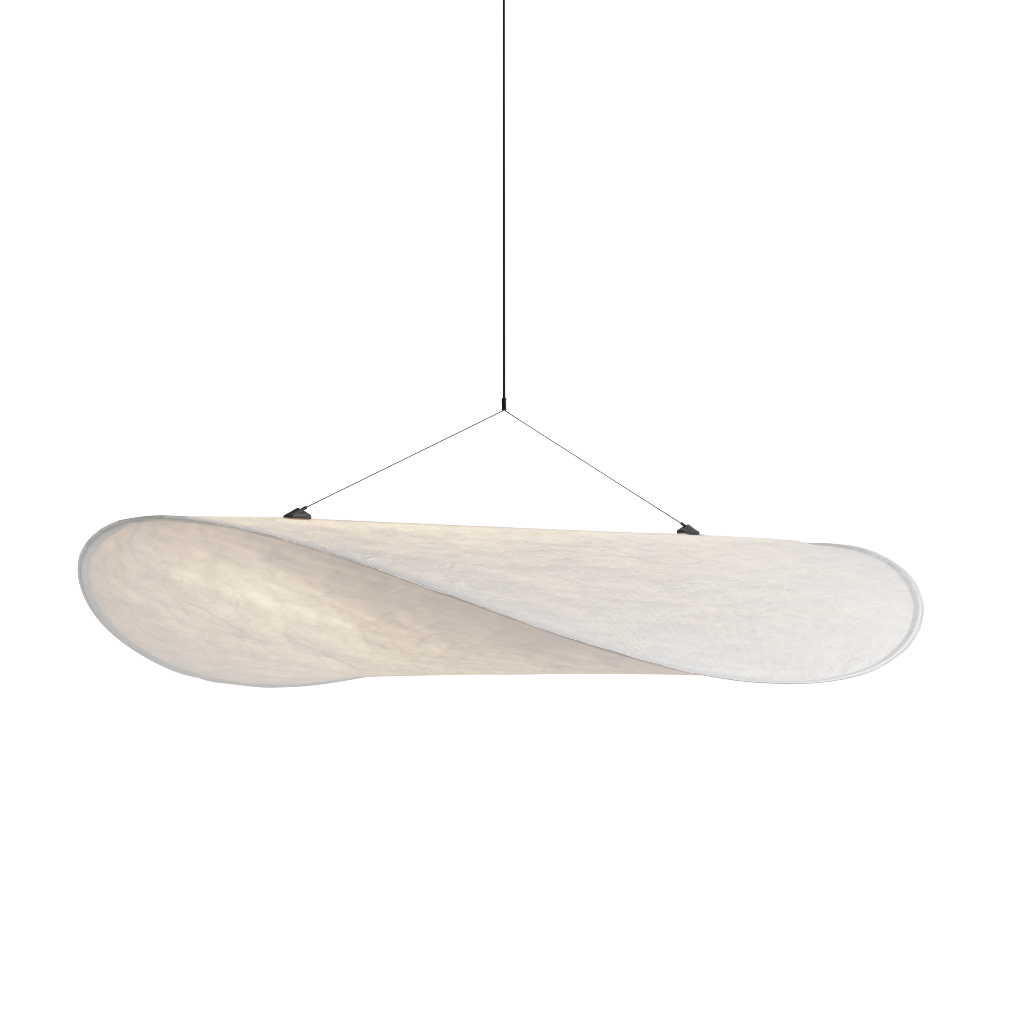 Lune Pendant - Dupont Paper - White/Black