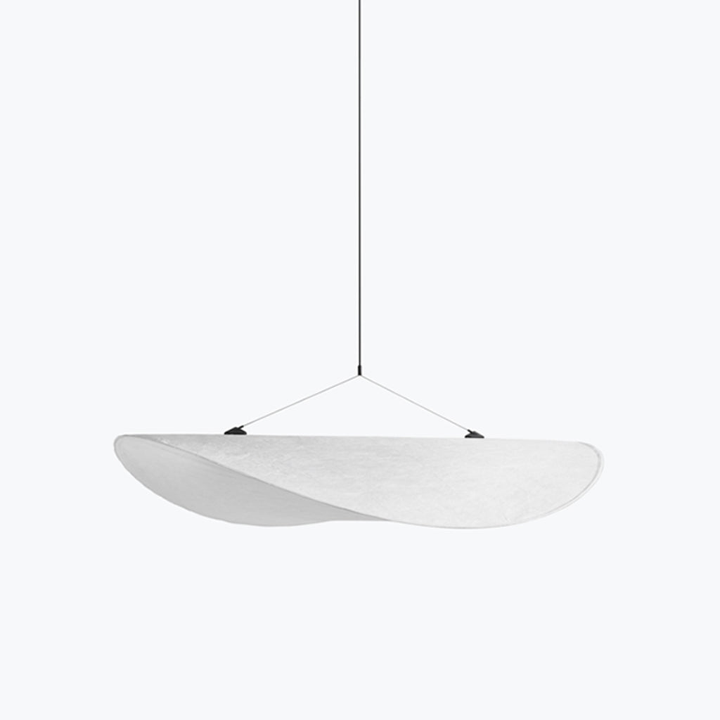 Lune Pendant - Dupont Paper - White/Black