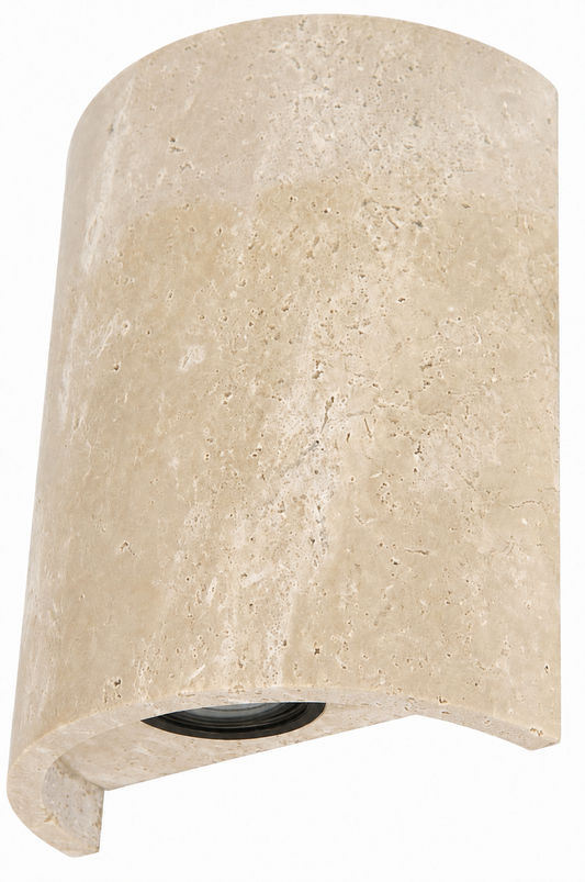 Tivano Light Up/Down Wall Sconce in Travertine (Indoor & Outdoor)