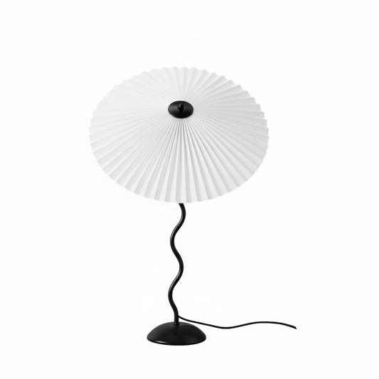 Piccolo Pleated Table Lamp - 60cm White (In Stock)