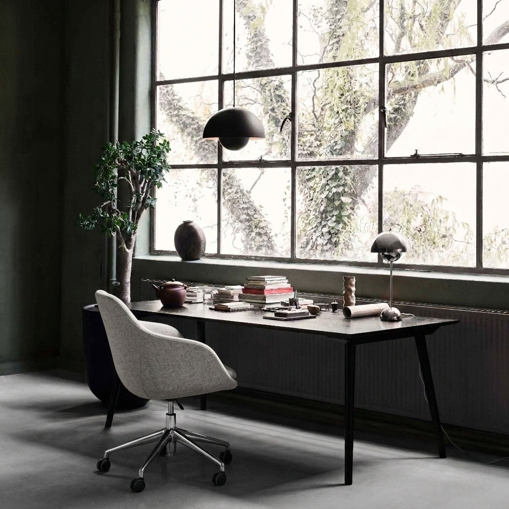 Jesko Armchair - Swivel Base With Castors