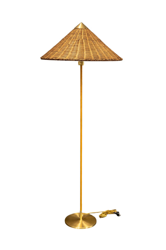 Conical Floor Lamp - Bamboo