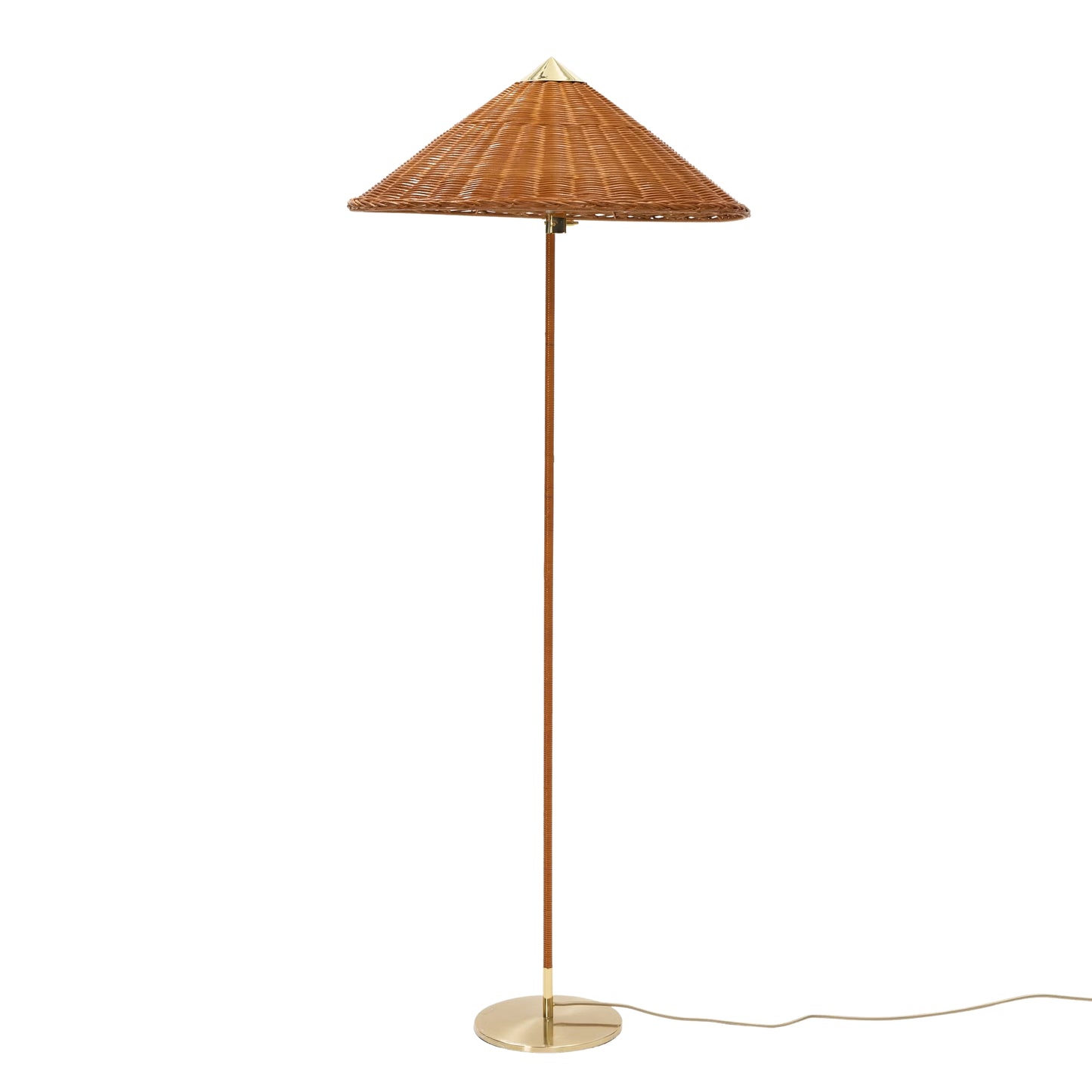 Conical Floor Lamp 154cm - Bamboo