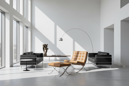 Barcelona Chair Premium Reproduction - 100% Leather