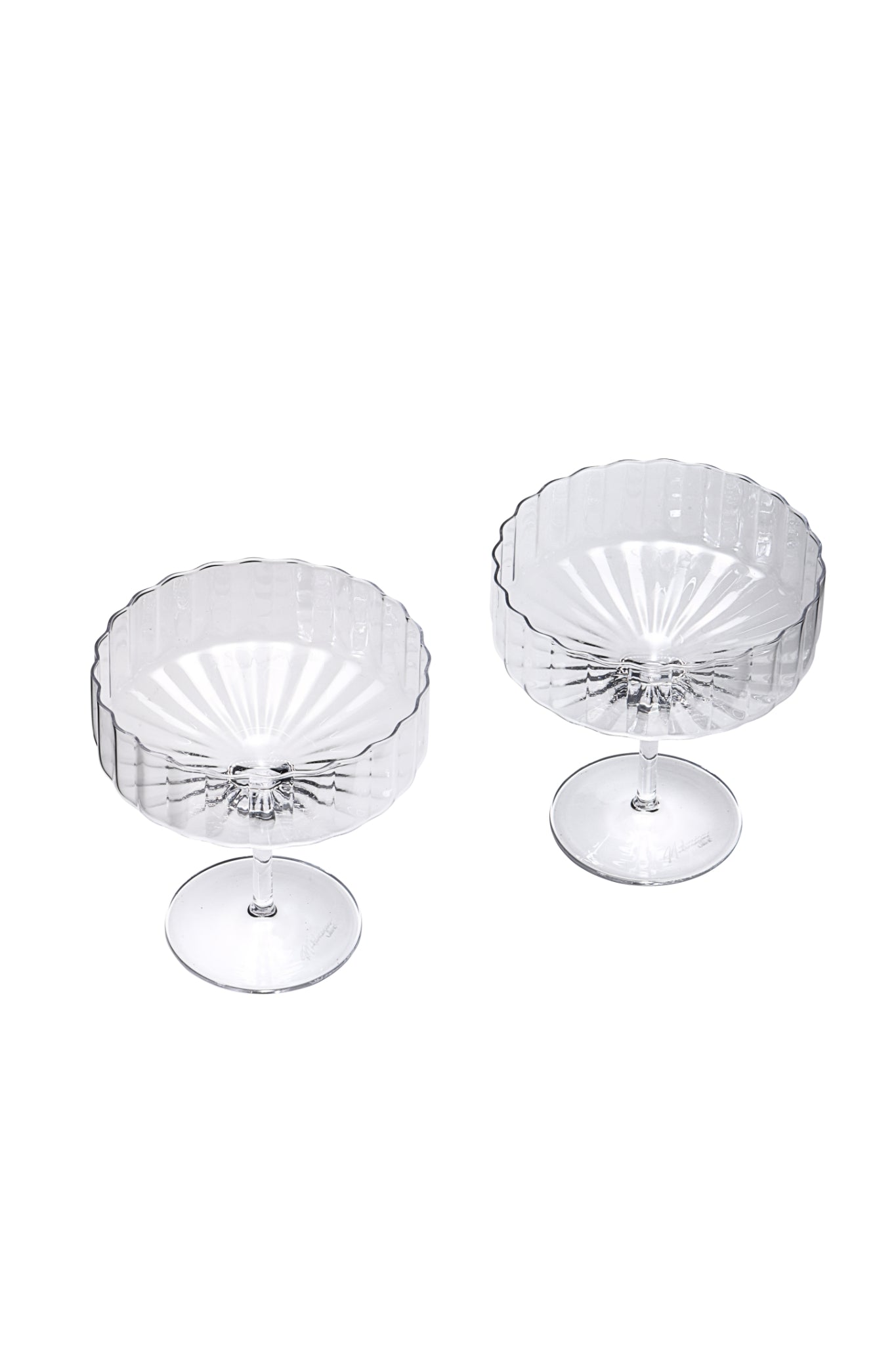 Reflect Crystal Champagne Coupe Glasses (Set Of 2)