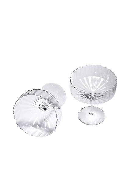 Reflect Crystal Champagne Coupe Glasses (Set Of 2)