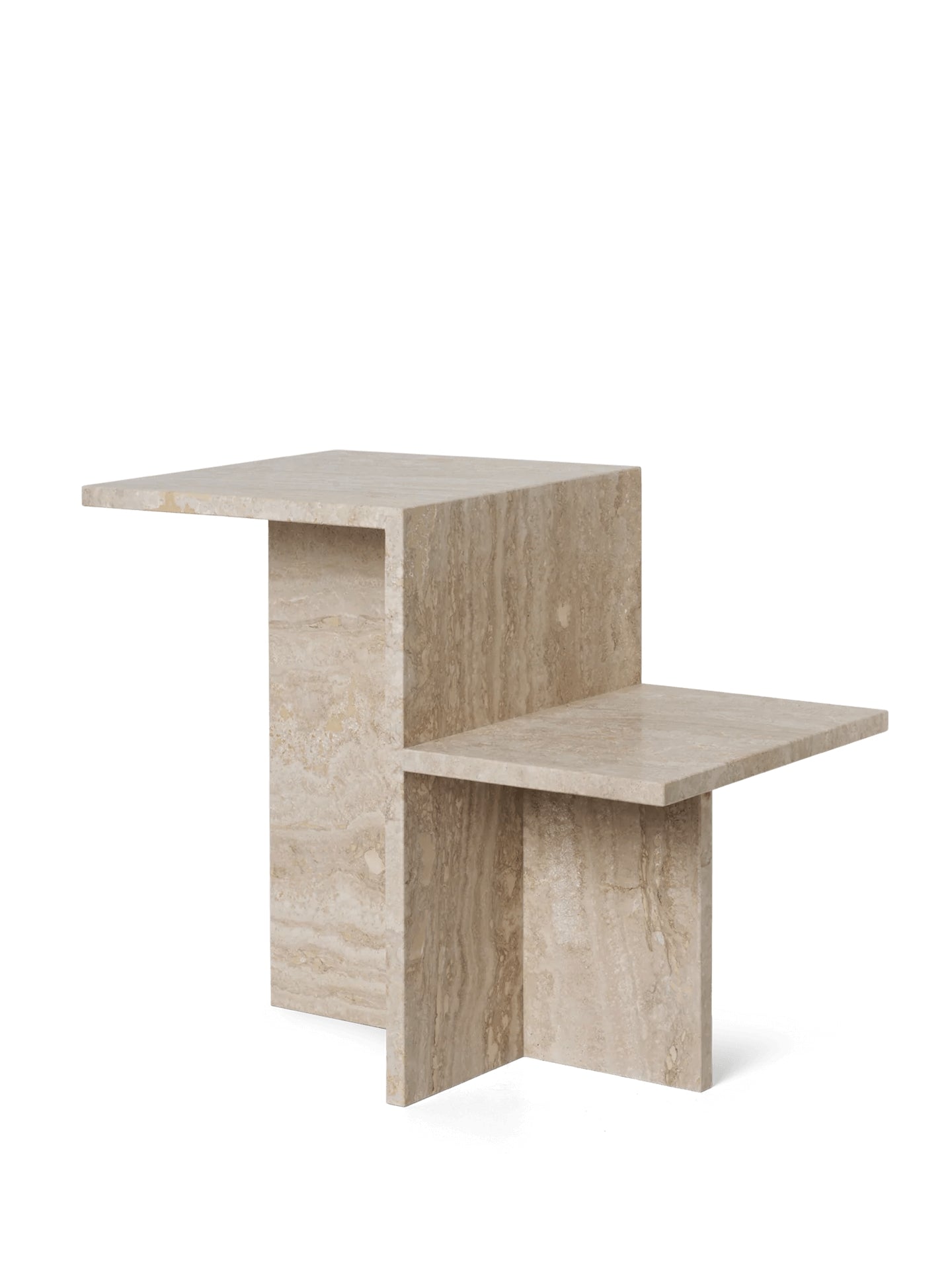 Ginza Side Table - Travertine