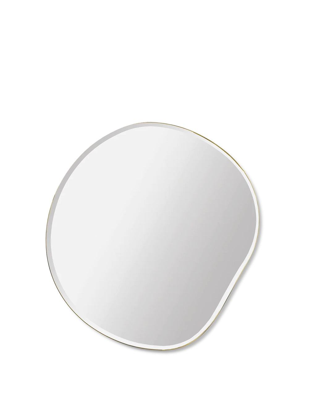 Curvature Wall Mirror - Brass Frame - Small