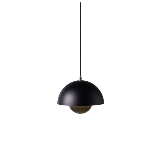 Flowerpot Pendant - 23cm - Premium Reproduction Matt Black