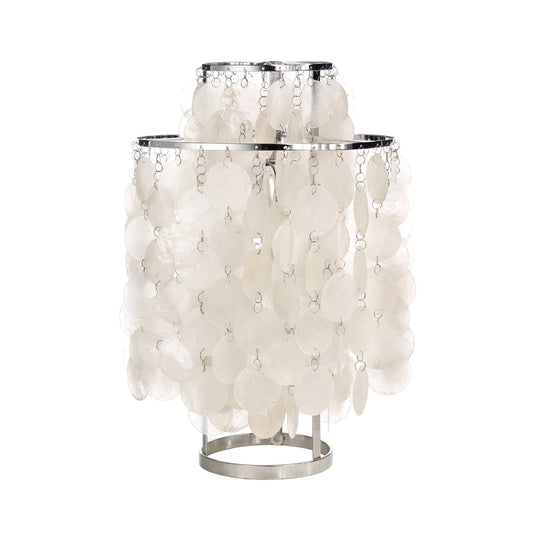 Verano Mother Of Pearl Table Lamp 27cm - Chrome Chrome 