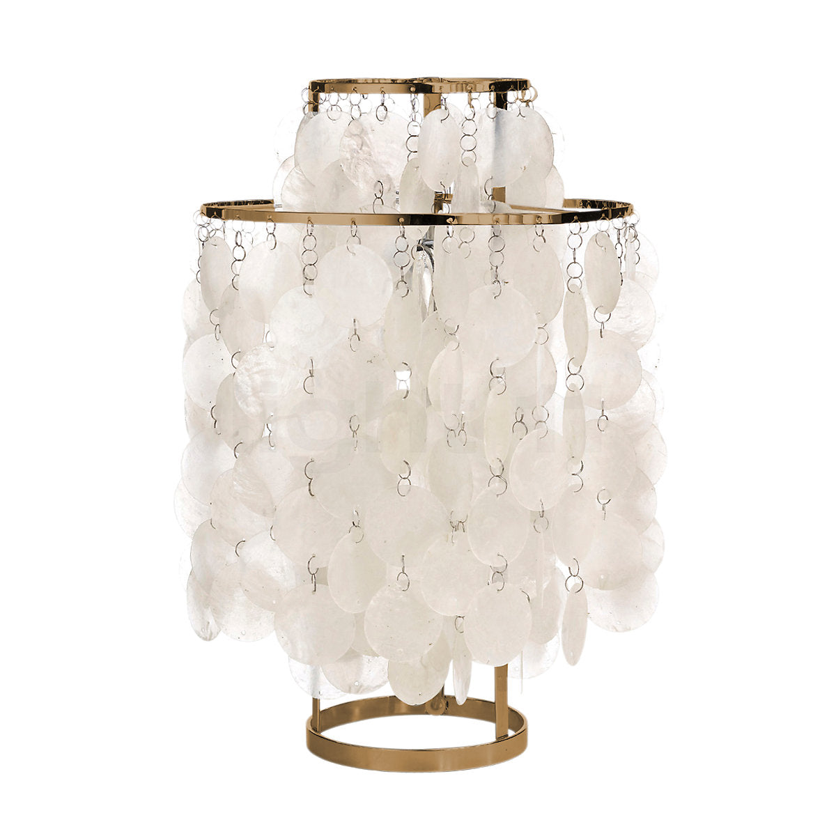 Verano Mother Of Pearl Table Lamp 27cm - Brass